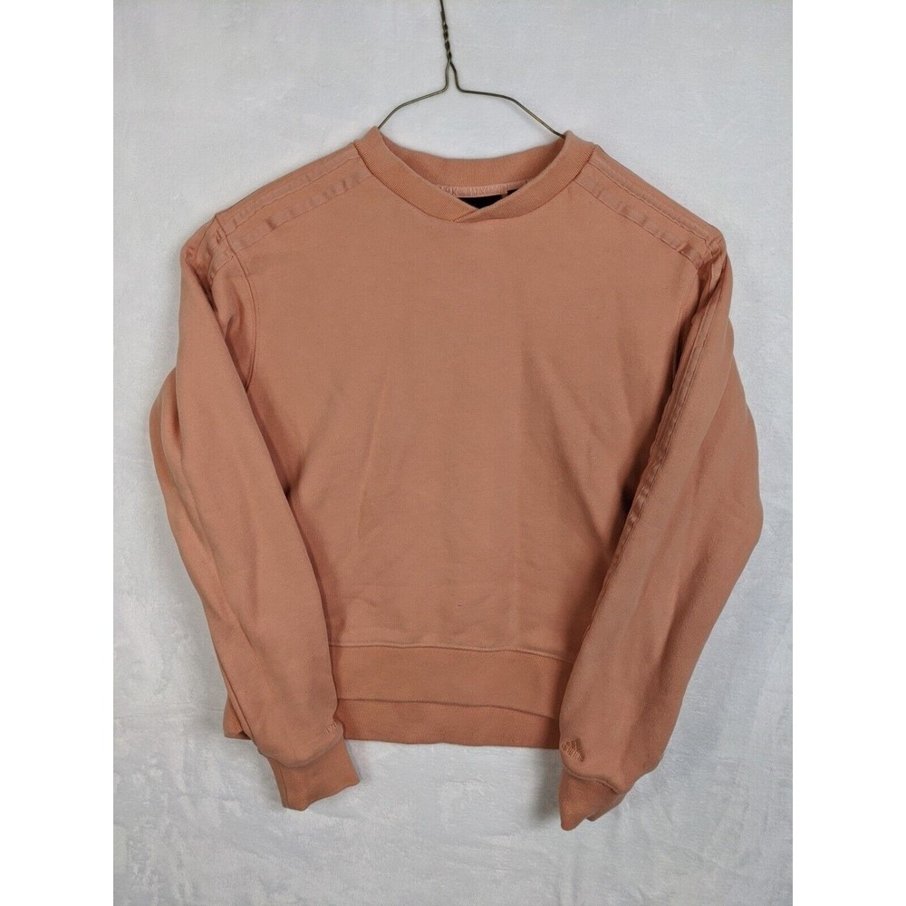 Adidas x Ivy Park Beyonce Peach Cotton Oversized V-Neck Sweatshirt 3XS